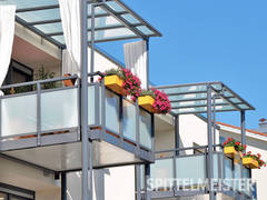Balkonblumenkasten aus Alu