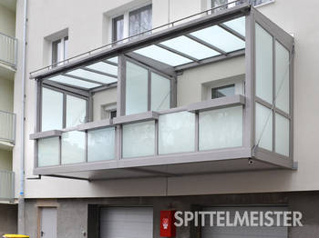 Loggia Balkon über Garagen gebaut vom Balkonbauer Spittelmeister