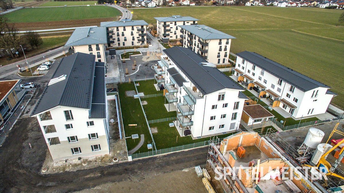 Rosenheim Luftbildaufnahme Mitterfeld