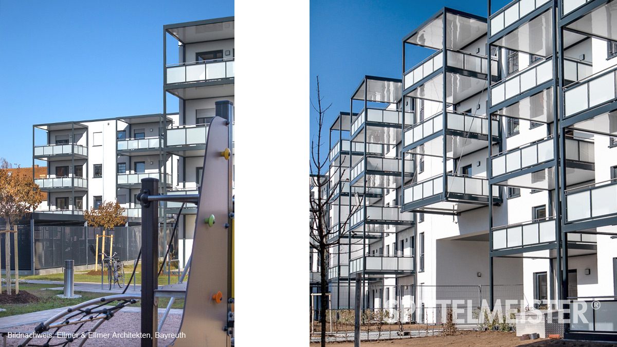 Neubauwohnung mit Balkon in Bayreuth im neuen Wohngebiet Untere Herzoghöhe