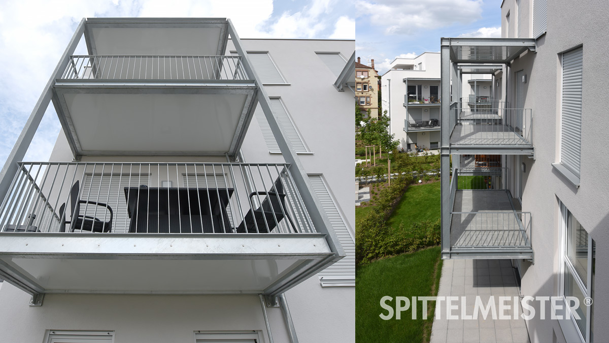 Fertigbalkone Stahl © Balkonbauer Spittelmeister Balkonbau Fertigbalkone aus Stahl