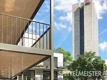 Stahlbalkone Frankfurt mit passendem Geländer aus Stahl