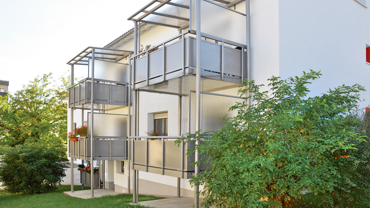 Aluminiumbalkone in Pforzheim - gebaut vom Balkonbauer Spittelmeister