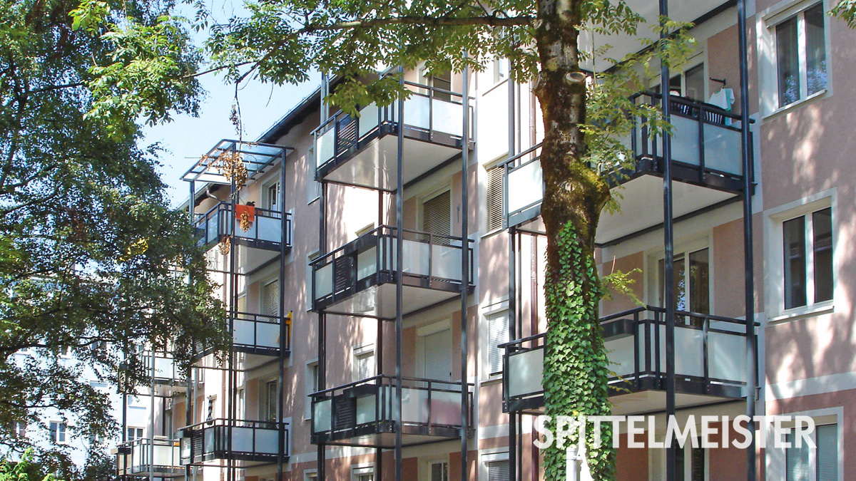 Balkone Projekt in Salzburg Österreich. Balkone aus Aluminium 