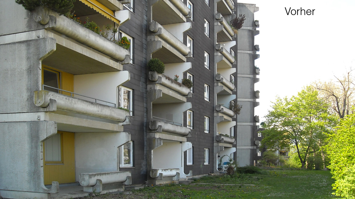 Balkonsanierung vorher in Stuttgart von Spittelmeister