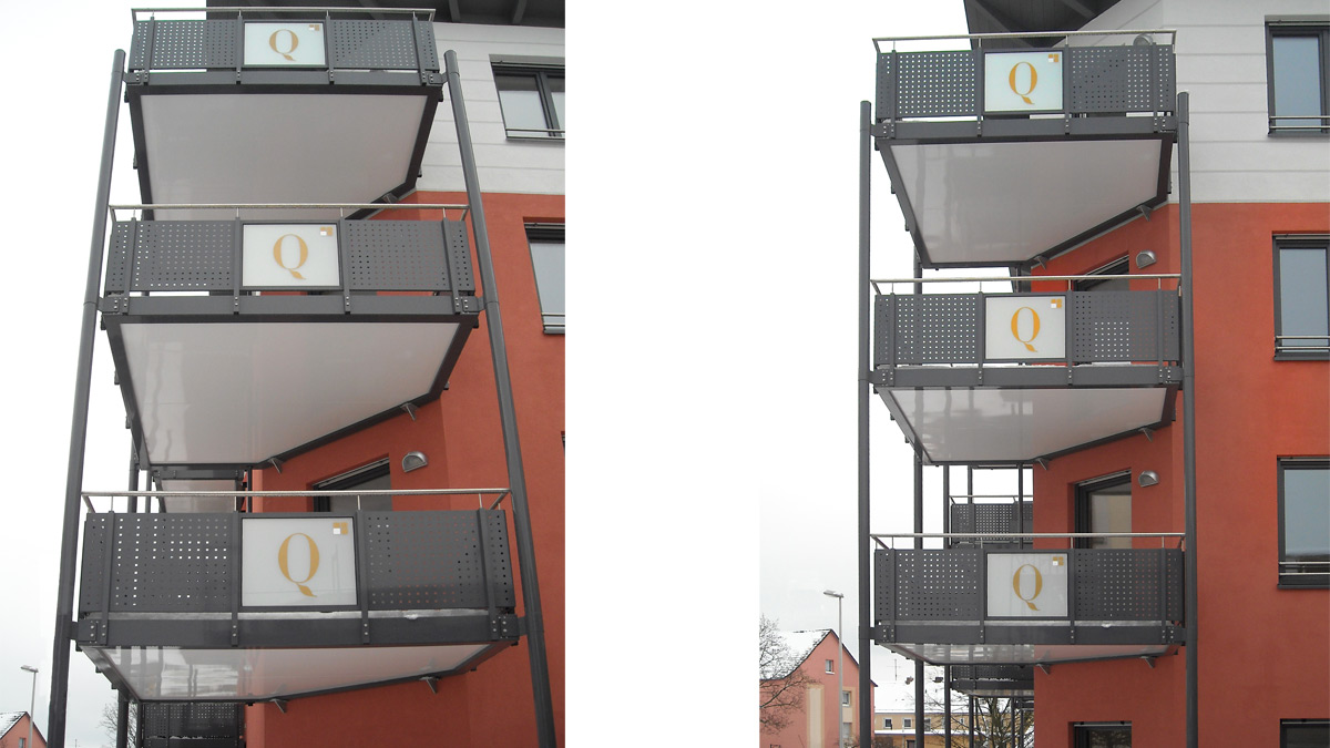 Balkone am Neubau einer Seniorenwohnanlage in Ansbach vom Balkonbauer