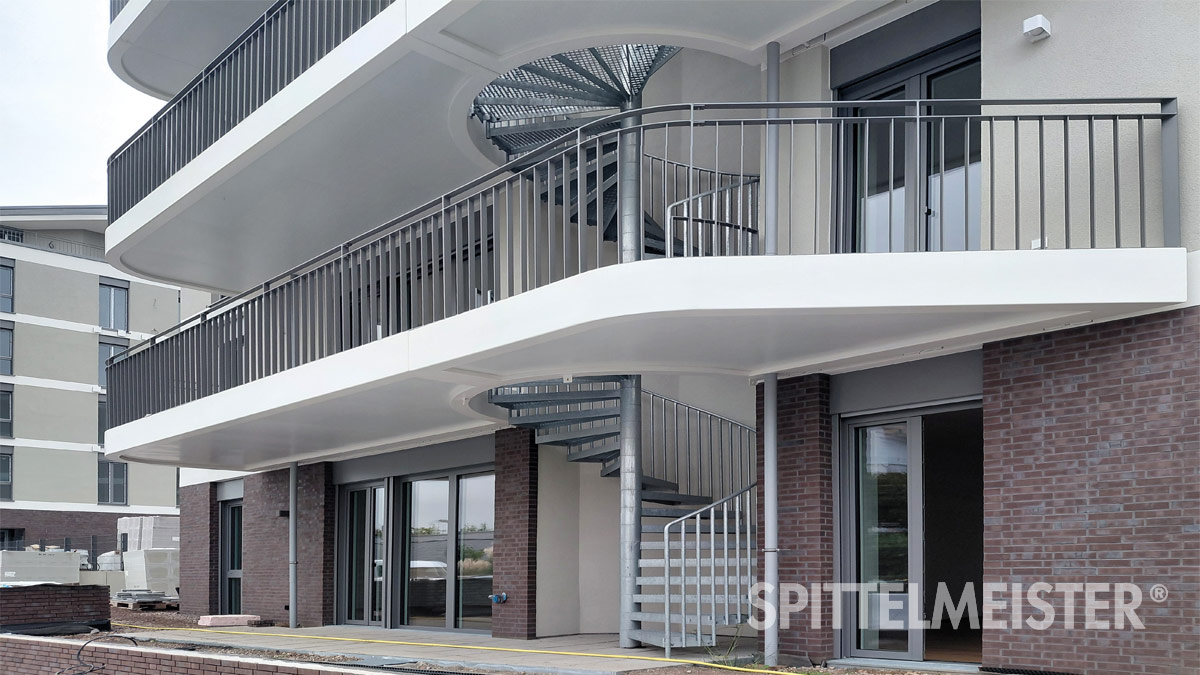 Balkonbau Mainz Hellinghöfe von Spittelmeister Betonbalkon Mainz Hellinghöfe